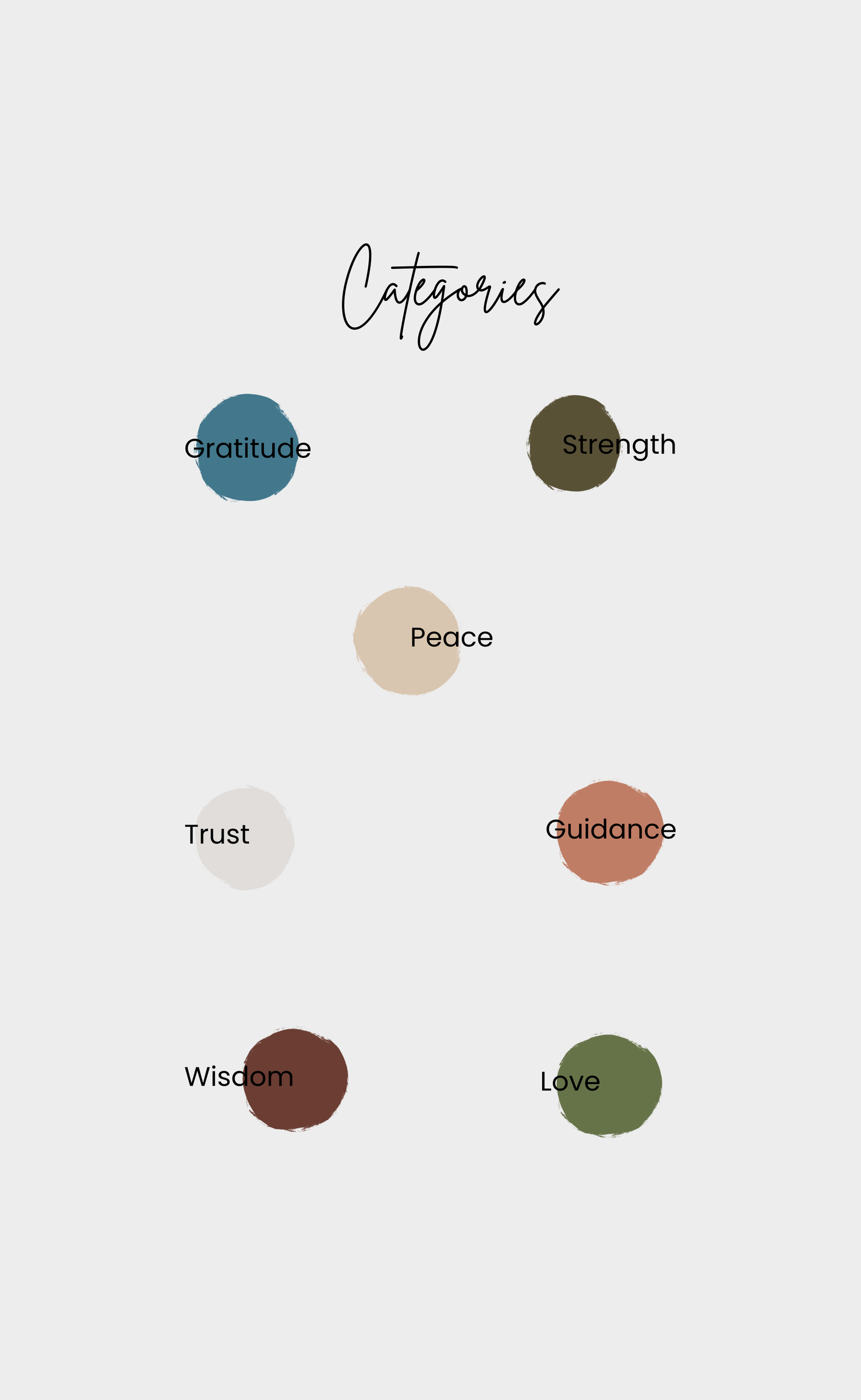 Morning Prayer Cards | 50 Cards | Greyish Blue, Moss Green