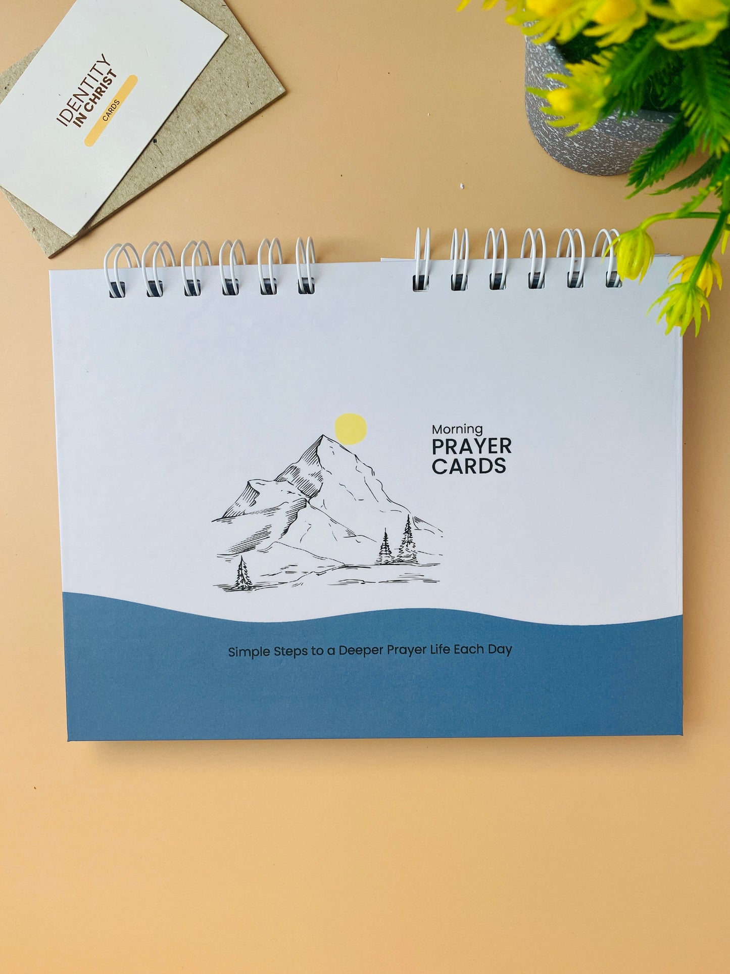 Morning Prayer Cards | 50 Cards | Greyish Blue, Moss Green