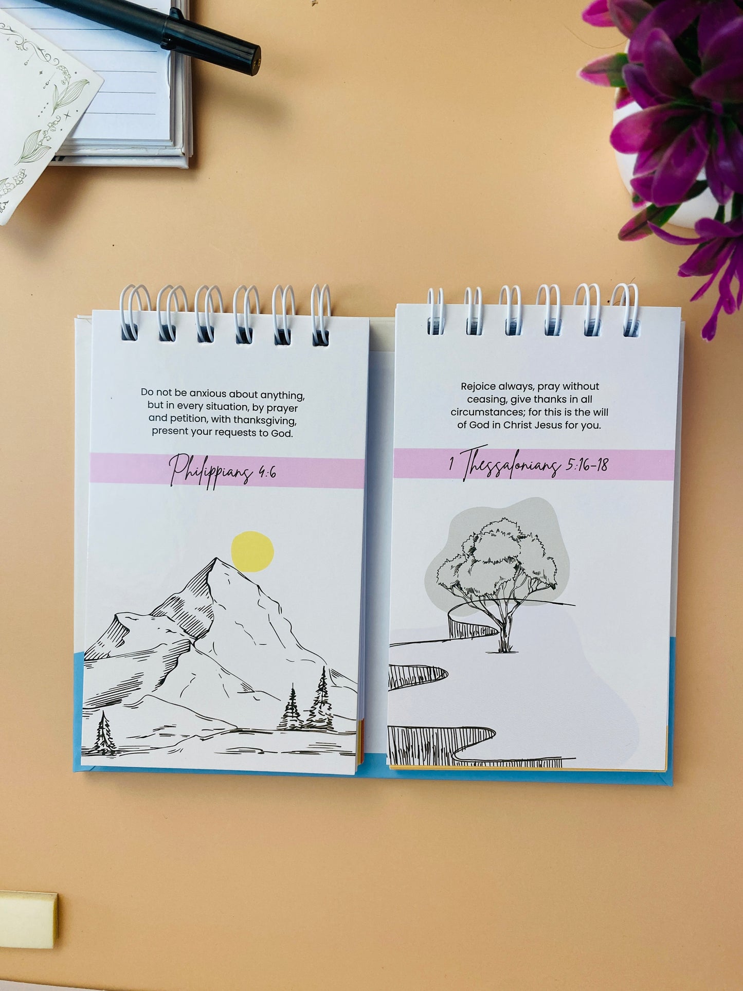 Morning Prayer Cards | 50 Cards | Pink, Orange, Blue