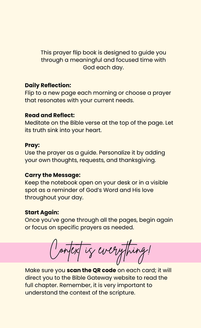 Morning Prayer Cards | 50 Cards | Pink, Orange, Blue