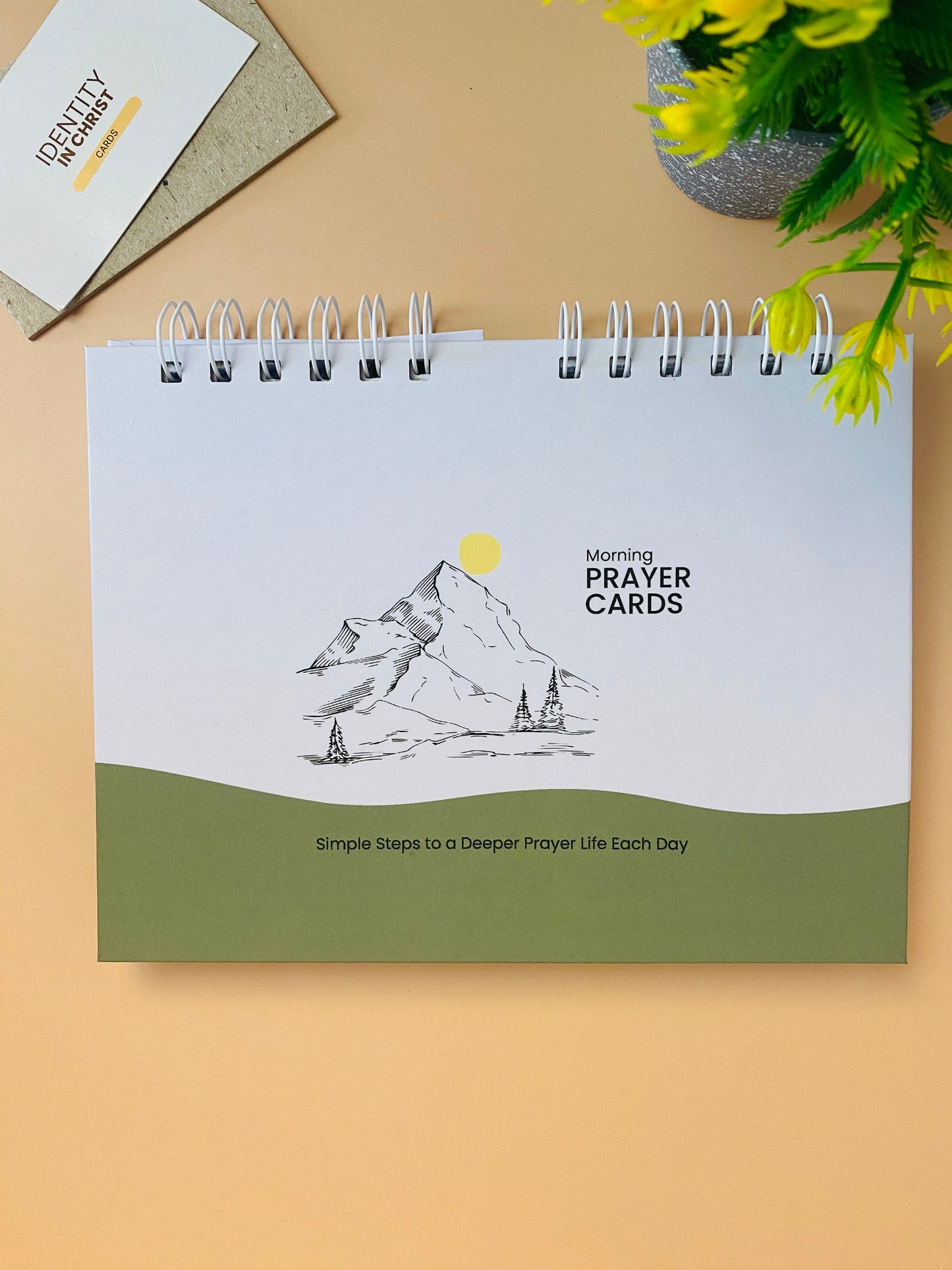 Morning Prayer Cards | 50 Cards | Greyish Blue, Moss Green