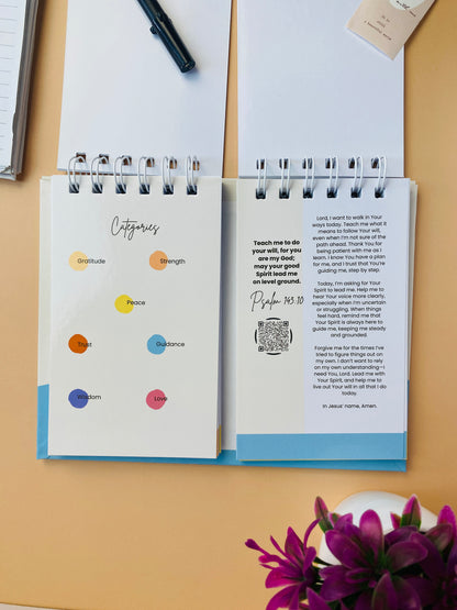 Morning Prayer Cards | 50 Cards | Pink, Orange, Blue